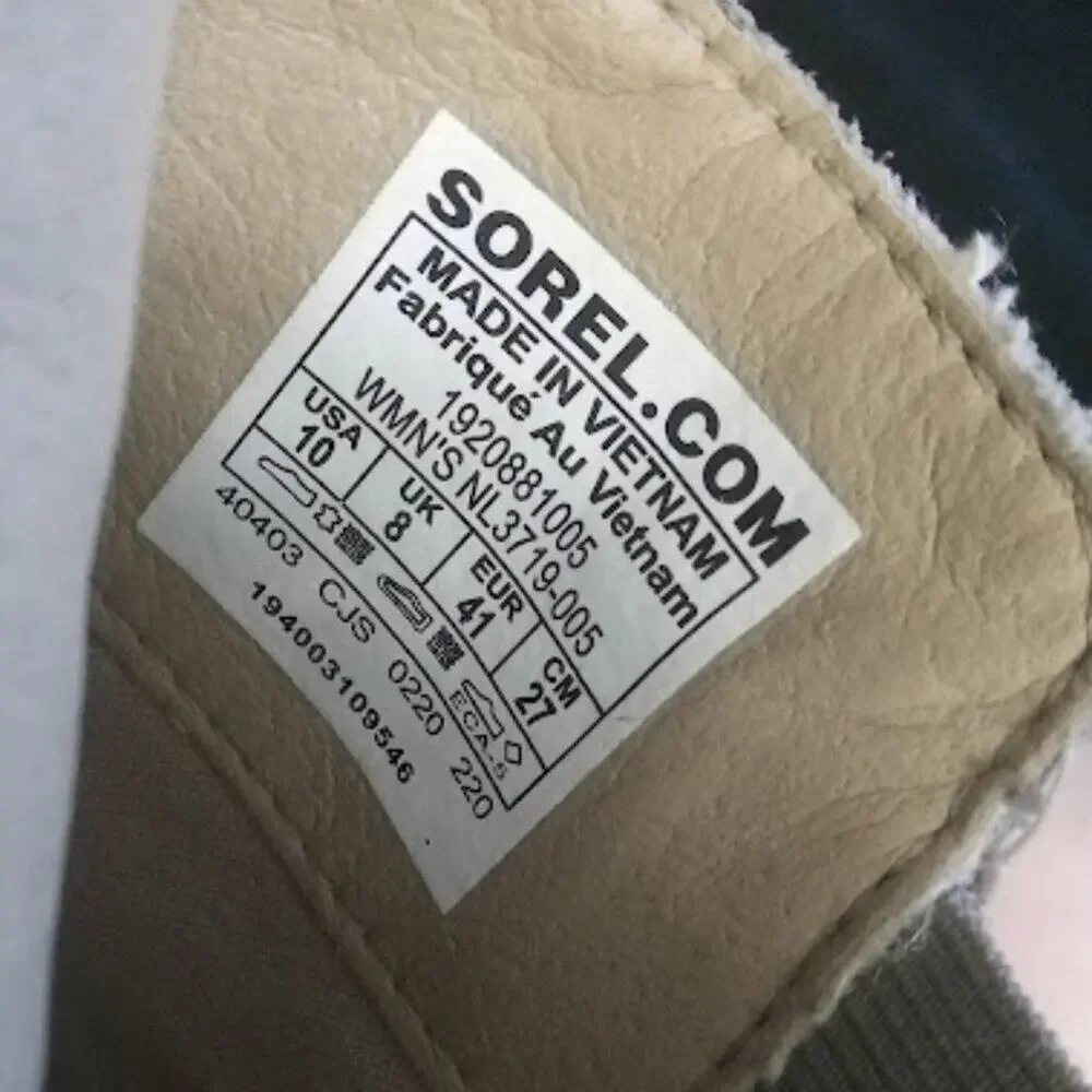 SOREL | Grey Leather Emilie Chelsea Waterproof Ankle Boots Pull-On Booties 10